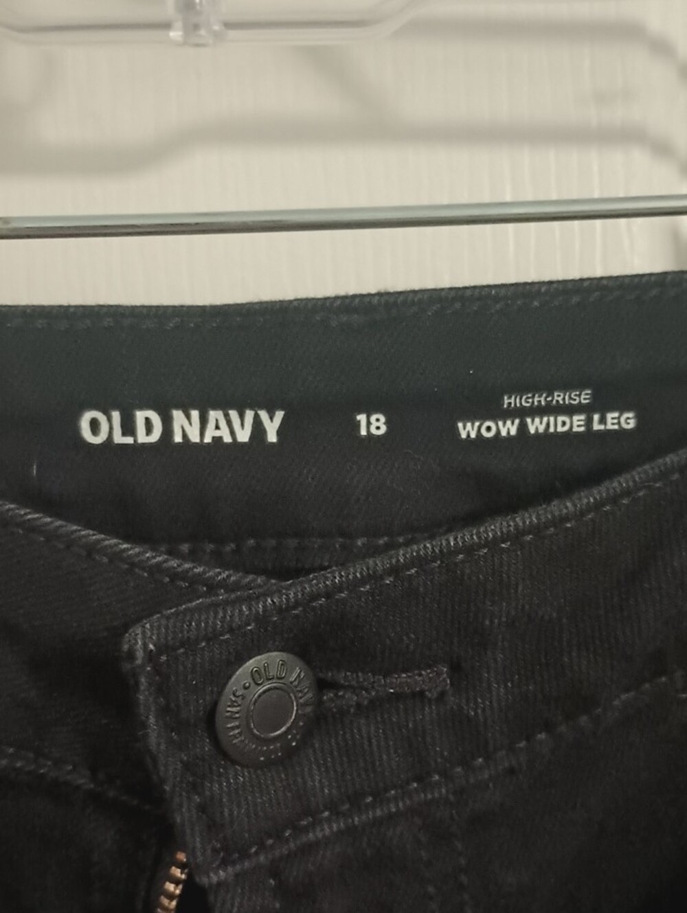 Old Navy Black High-Rise Wow Wide Leg Jeans - Picture 2 of 8